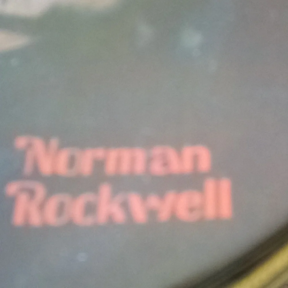 Norman Rockwell collectors plate, 